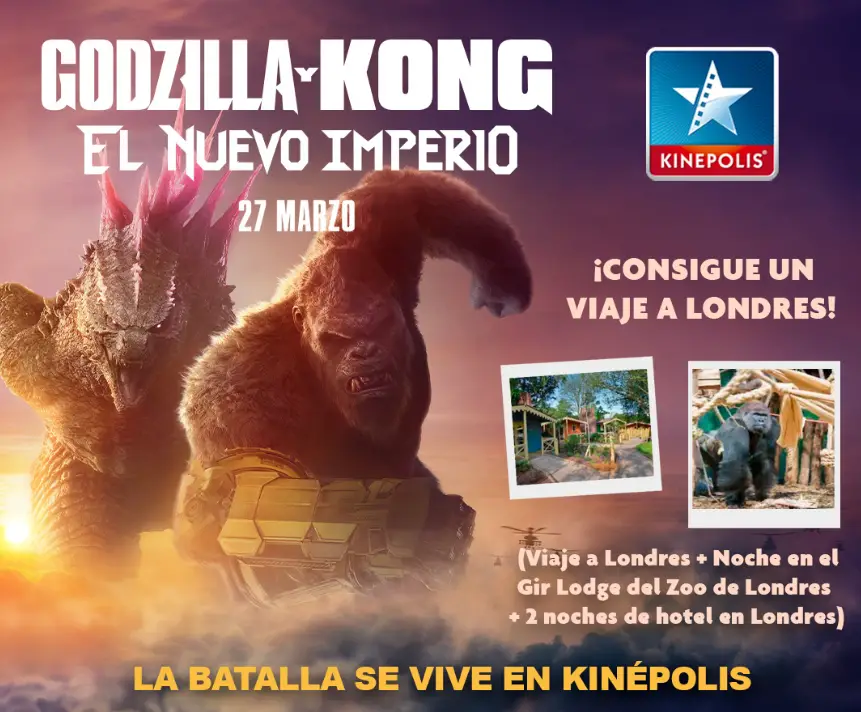 Viaja a Londres con Godzilla y Kong