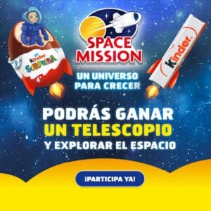 Chocolate Kinder te regala un telescopio Omegon