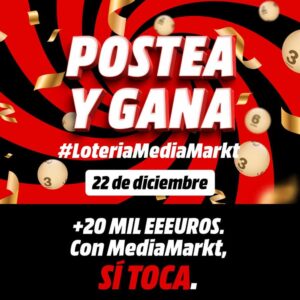 Gana grandes premios en el sorteo de Lotería de Navidad de MediaMarkt