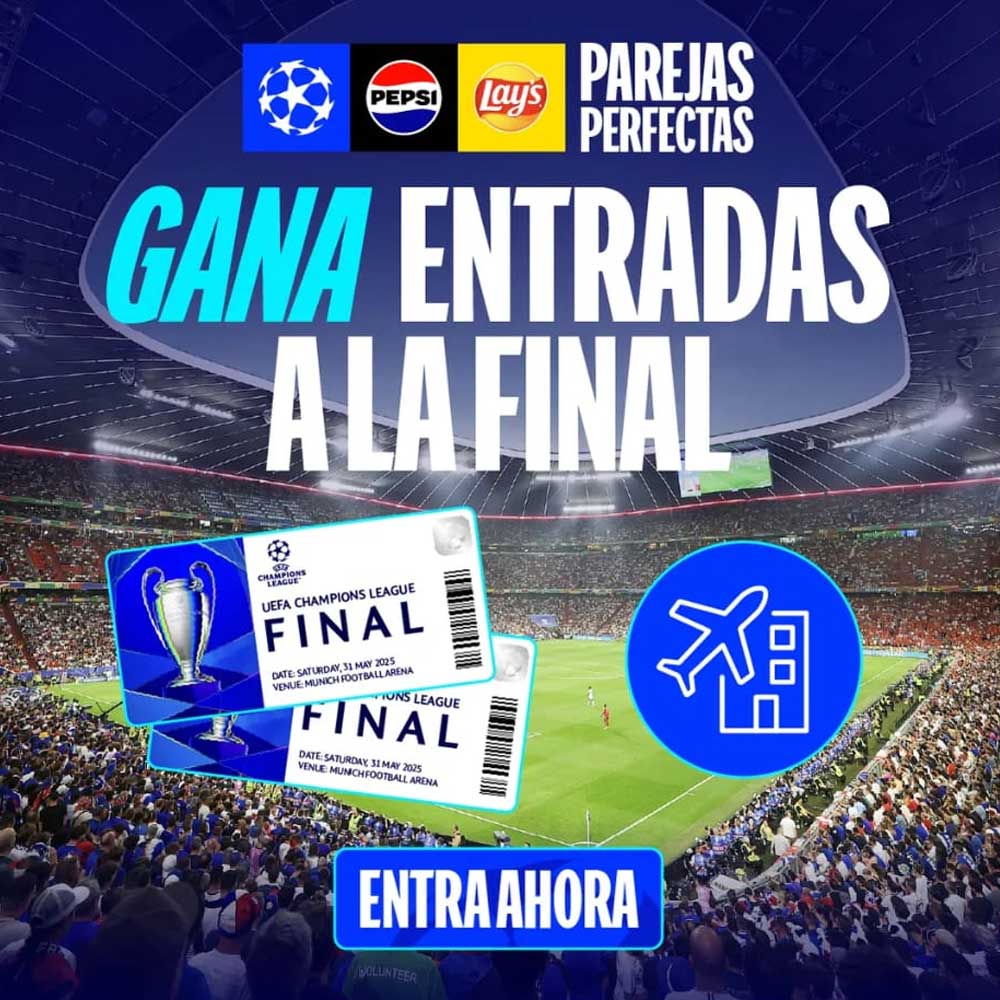 Gana entradas para la final de la Champions League con Lay’s y Pepsi