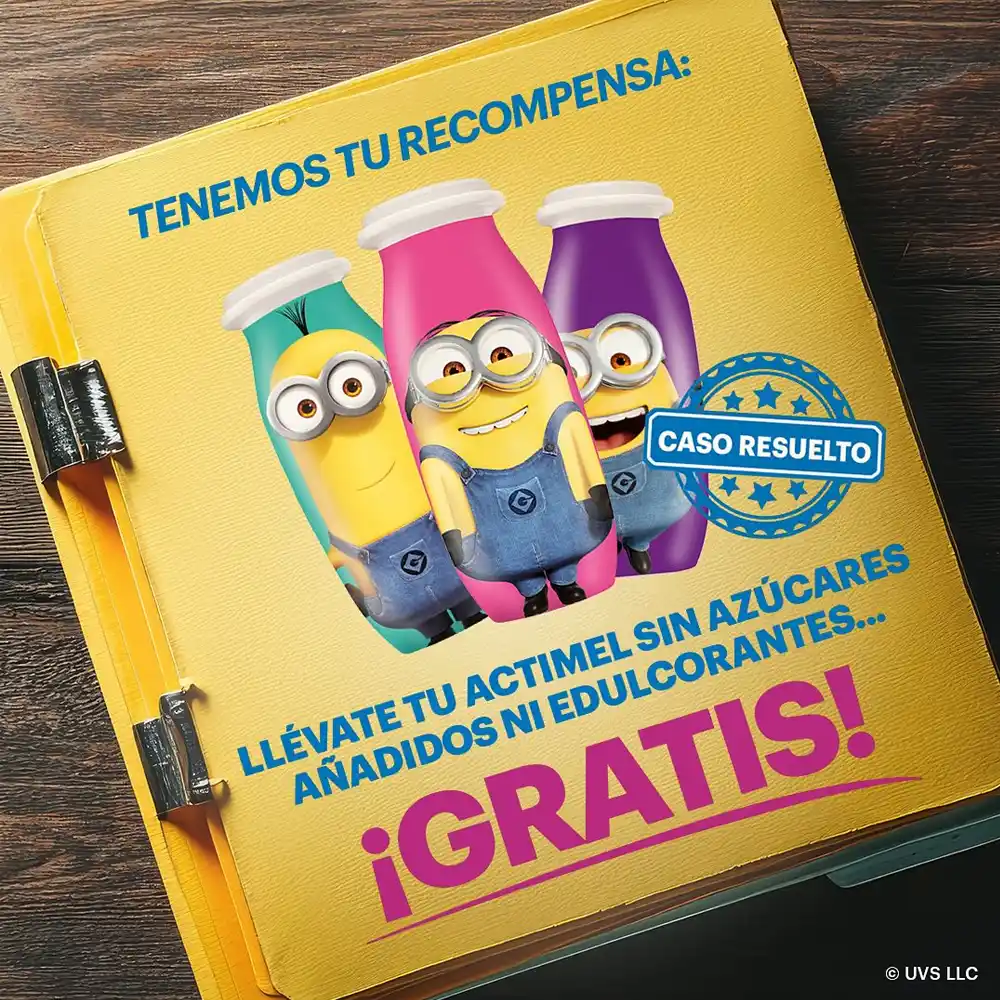 Reembolso Actimel en la edición especial Minions