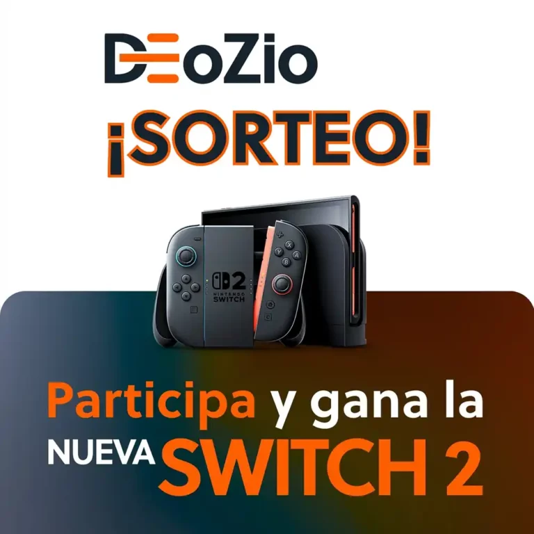 Deozio sortea una Nintendo Switch 2