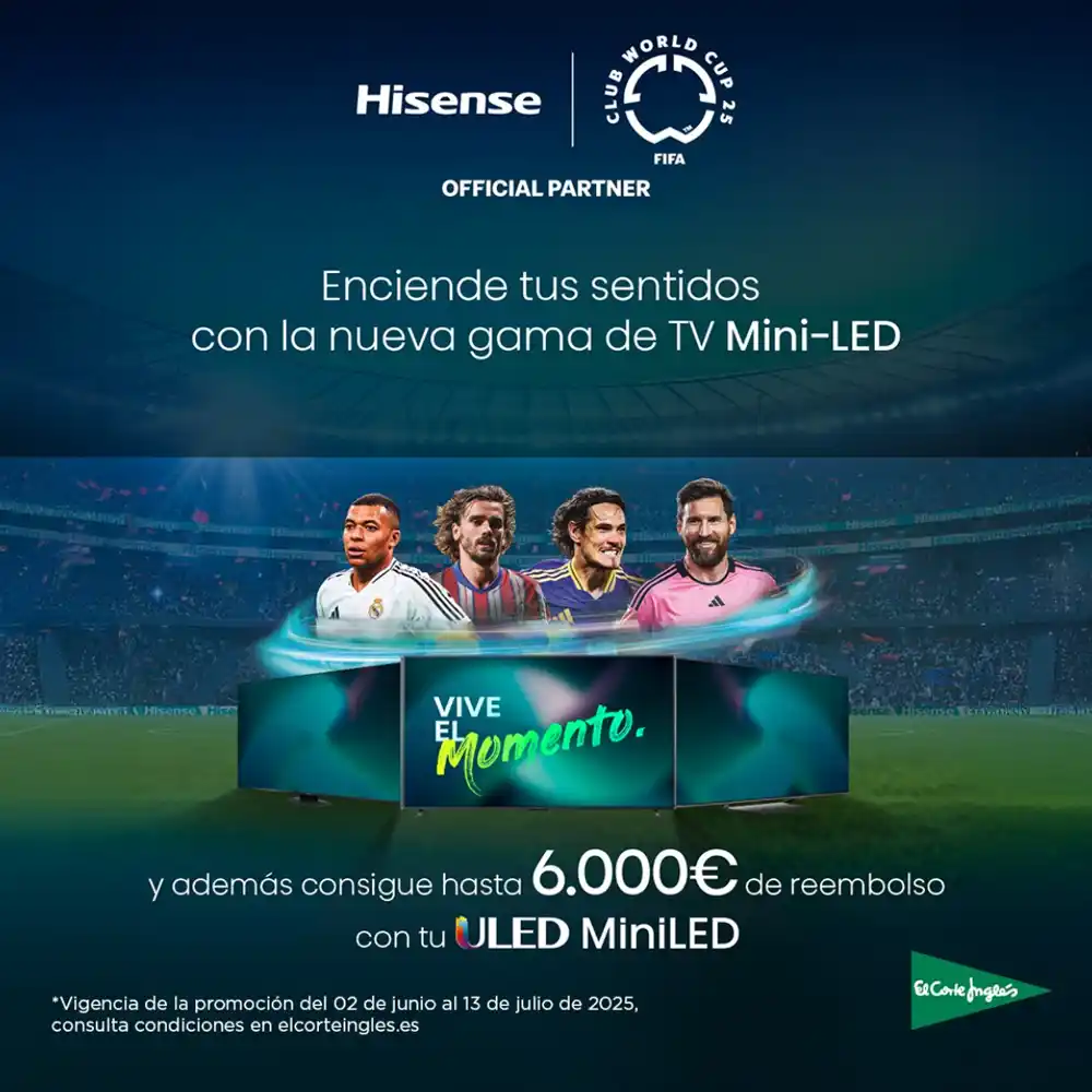 Reembolso de Mini Led Hisense en El Corte Inglés