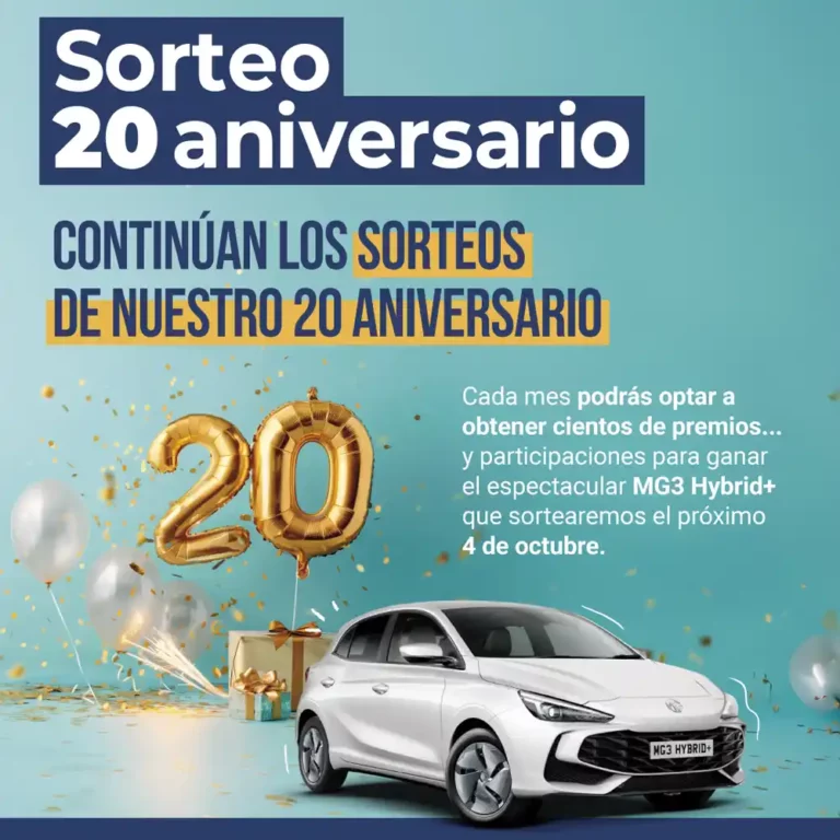 Sorteo de un coche MG3 Hybrid + en el CC As Termas