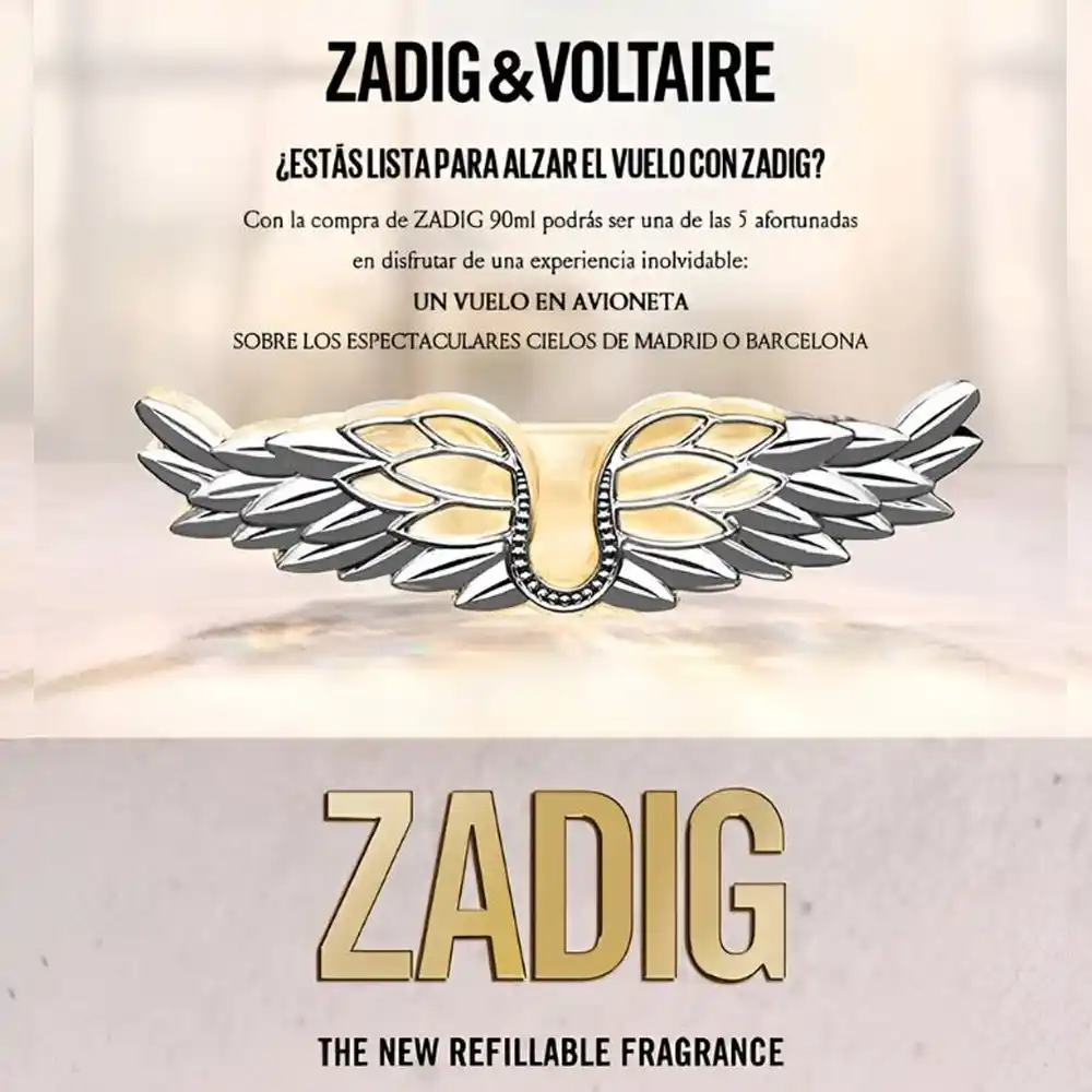 El perfume Zadig & Voltaire y El Corte Inglés regalan un vuelo en avioneta