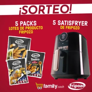 Family Cash y Fripozo sortean 5 airfryers y lotes de productos