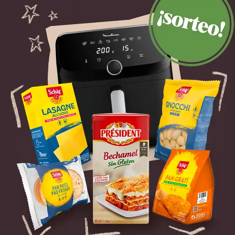 El sorteo de Schär y Président regala una Airfryer y un lote de productos