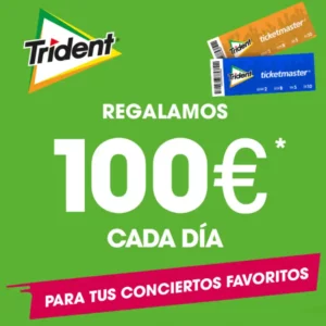 Trident regala 100 euros al día para conciertos y festivales