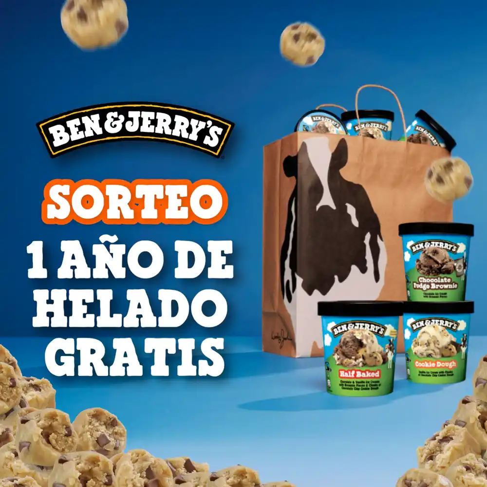 Ben & Jerry's sortea un año de helado gratis