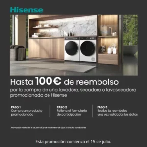 Reembolso lavaddoras Hisense