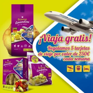 Patatas Princesa Amandine regalan 250€ para viajar