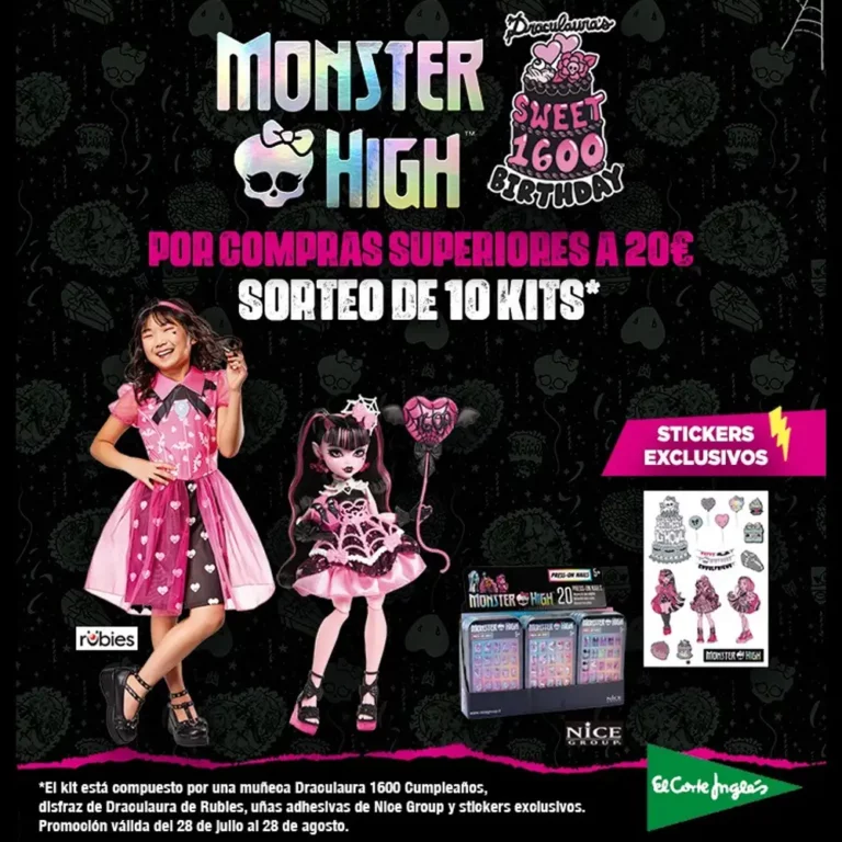 Sorteo de un disfraz de Draculaura y un kit Monster High