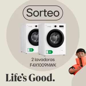 Sorteo de 2 lavadoras LG con motor Direct Drive