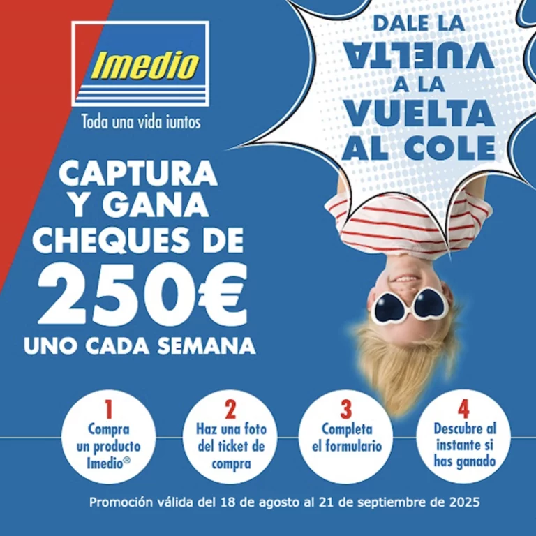 Imedio cheque Vuelta al Cole