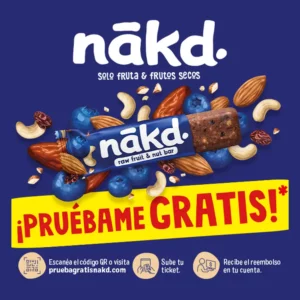 Muestra gratis de barritas Nakd