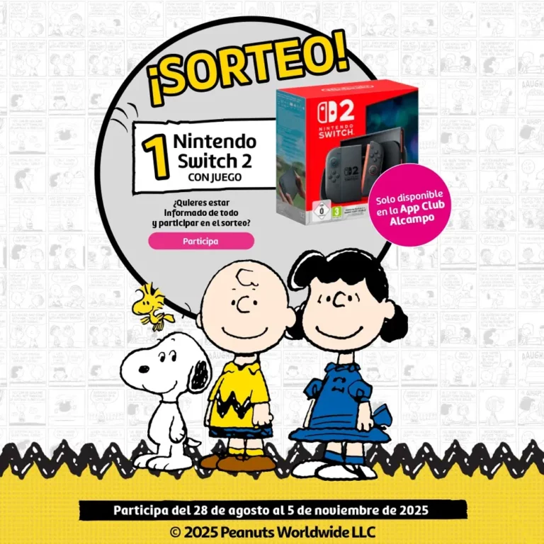 Alcampo sortea una Nintendo Switch 2