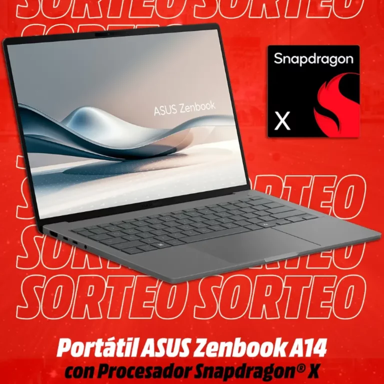 Sorteo de un Asus Zenbook A14 en MediaMarkt