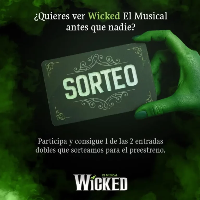 Wicked sortea entradas para el musical en Madrid