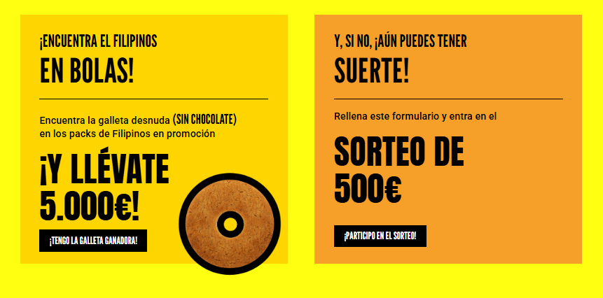 Premios de la promo Filipinos en bolas