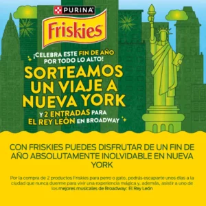 Purina Friskies sortea un viaje a Nueva York para ver El Rey León