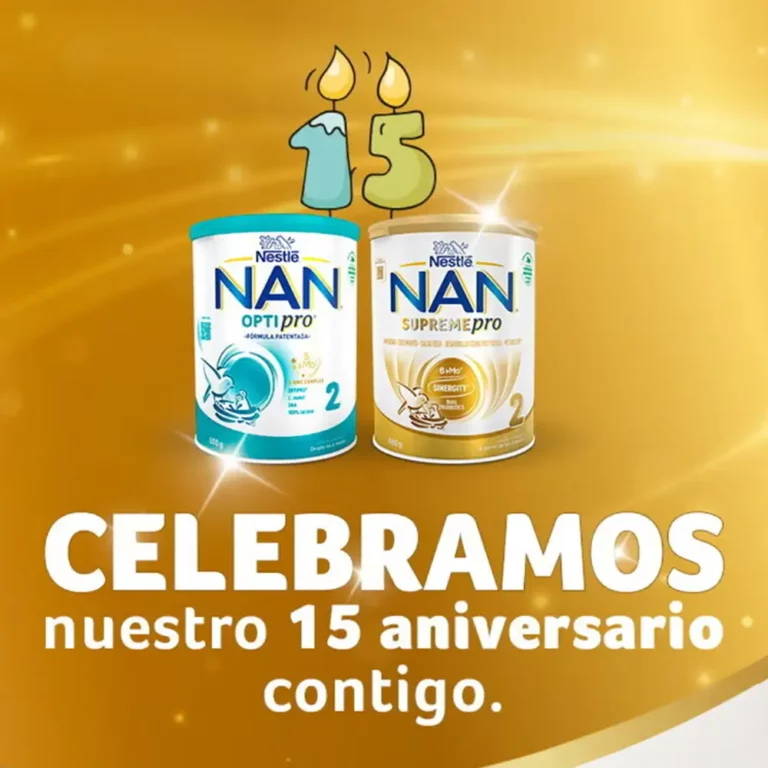 Consigue un reembolso NAN de Nestlé para bebés por su 15 aniversario