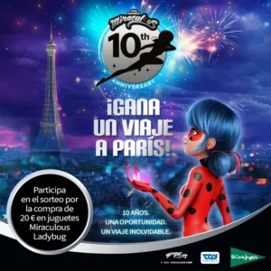 El sorteo Miraculous Ladybug regala un viaje a París