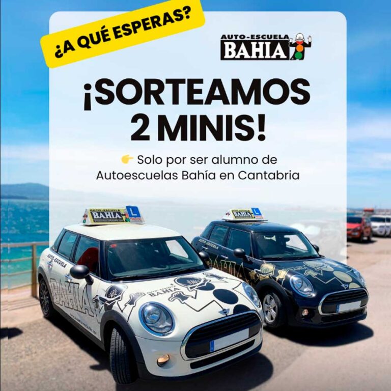 Autoescuelas Bahía sortea 2 coches Mini