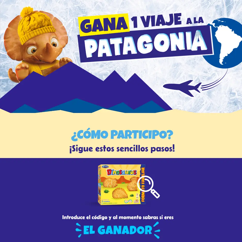 Galletas Dinosaurus regala un viaje a la Patagonia