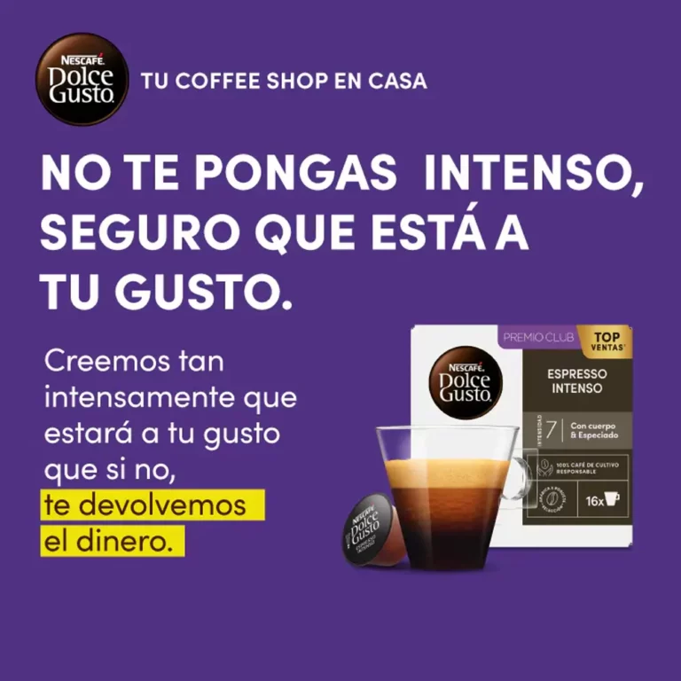 Reembolso cápsulas Nescafé Dolce Gusto