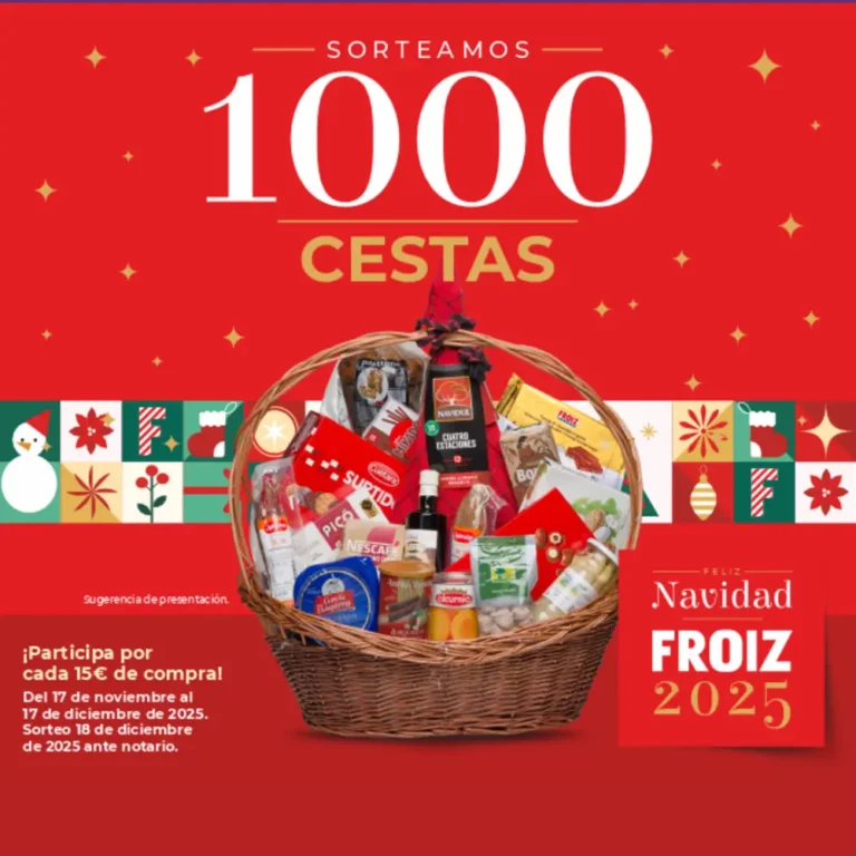 Sorteo de 1.000 cestas de Navidad en Supermercados Froiz