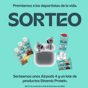 Dinamic Protein sortea los nuevos Airpods 4