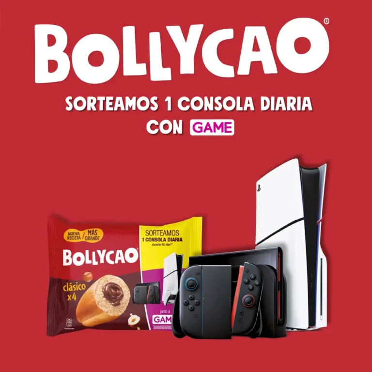 Bollycao sortea consolas PS5 y Switch diariamente