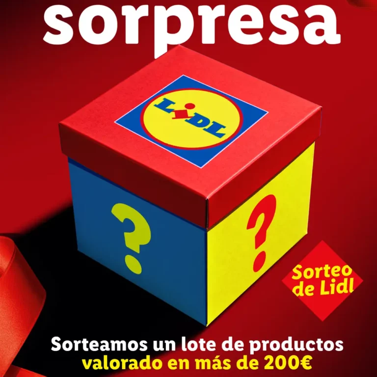 Sorteo de una caja misteriosa de Lidla valorada en 200€