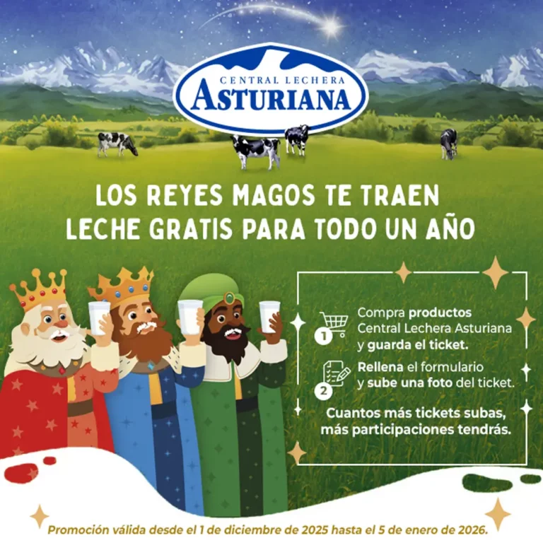 Central Lechera Asturiana regala 100 premios de 1 año de leche