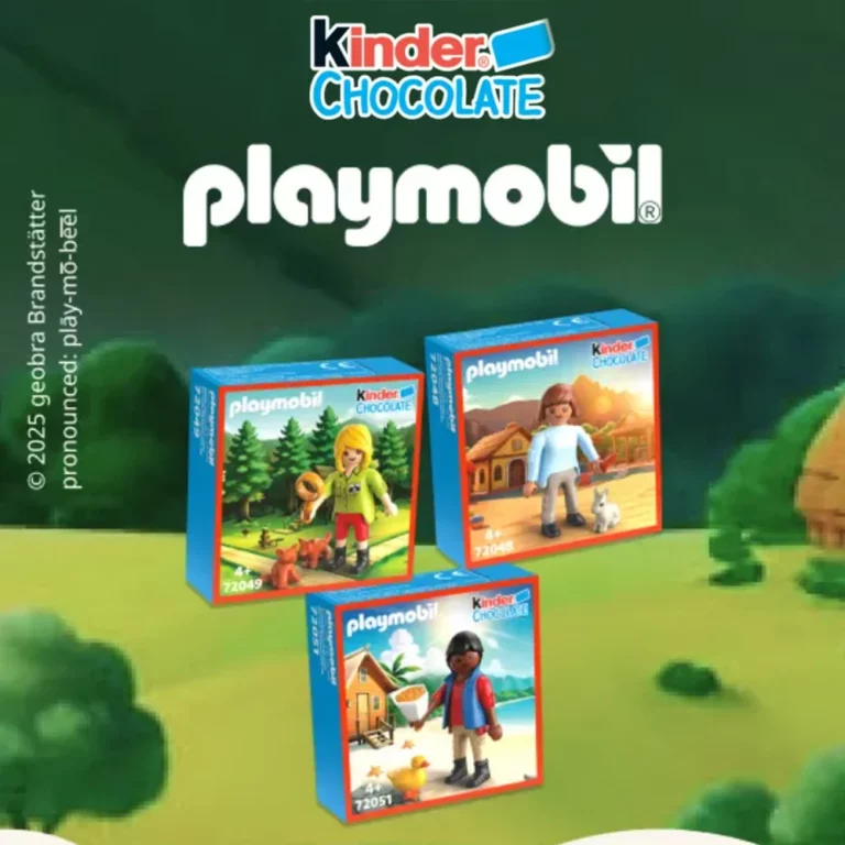 Chocolate Kinder regala packs de Pllaymobil