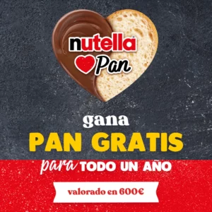 1 año de pan gratis con Nutella